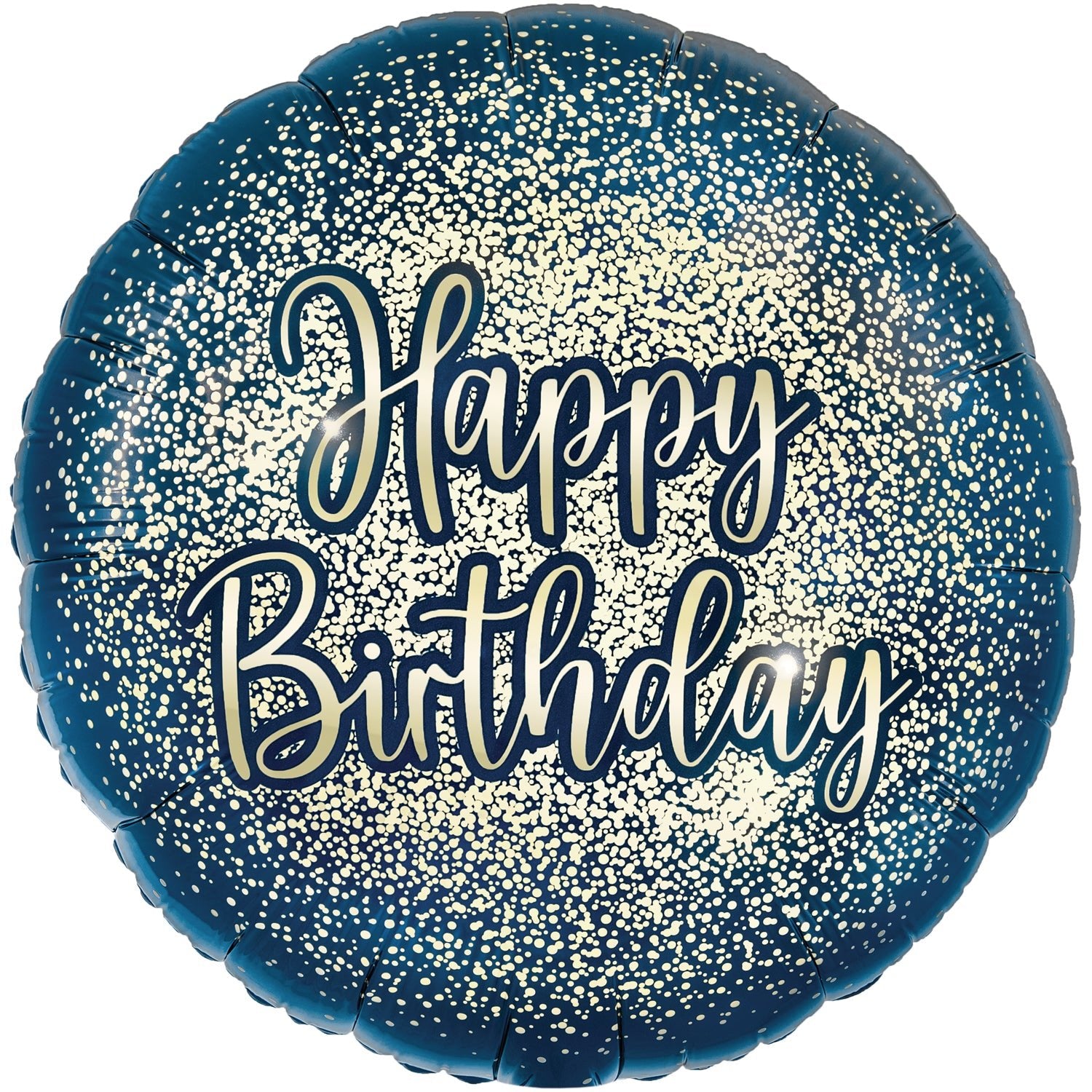 18" Metallic Glitter Birthday Navy Gold Foil Balloon Ireland