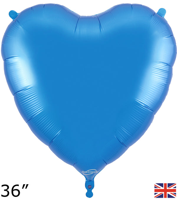 36" BLUE HEART FOIL