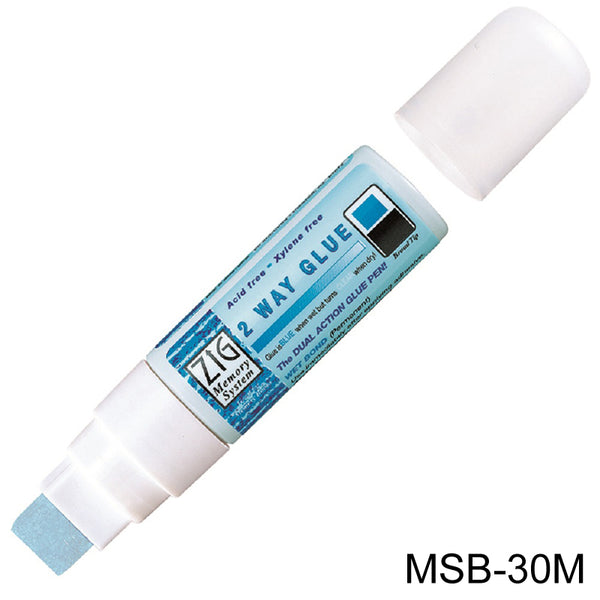 ZIG MEMORY SYSTEM TWO-WAY GLUE PEN 15MM SQUEEZE & ROLL TIP MSB-30M