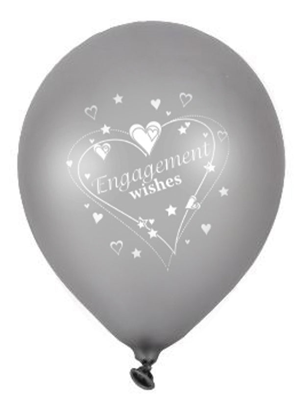 12" ENGAGEMENT WISHES LATEX (6 PER PACK)