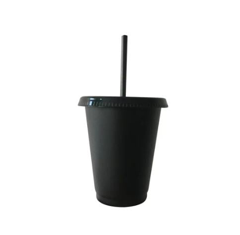 COLD CUPS: SOLID COLOUR COLD CUP BLACK 16OZ