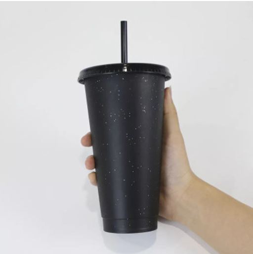 COLD CUPS: SOLID COLOUR COLD CUP BLACK 24OZ