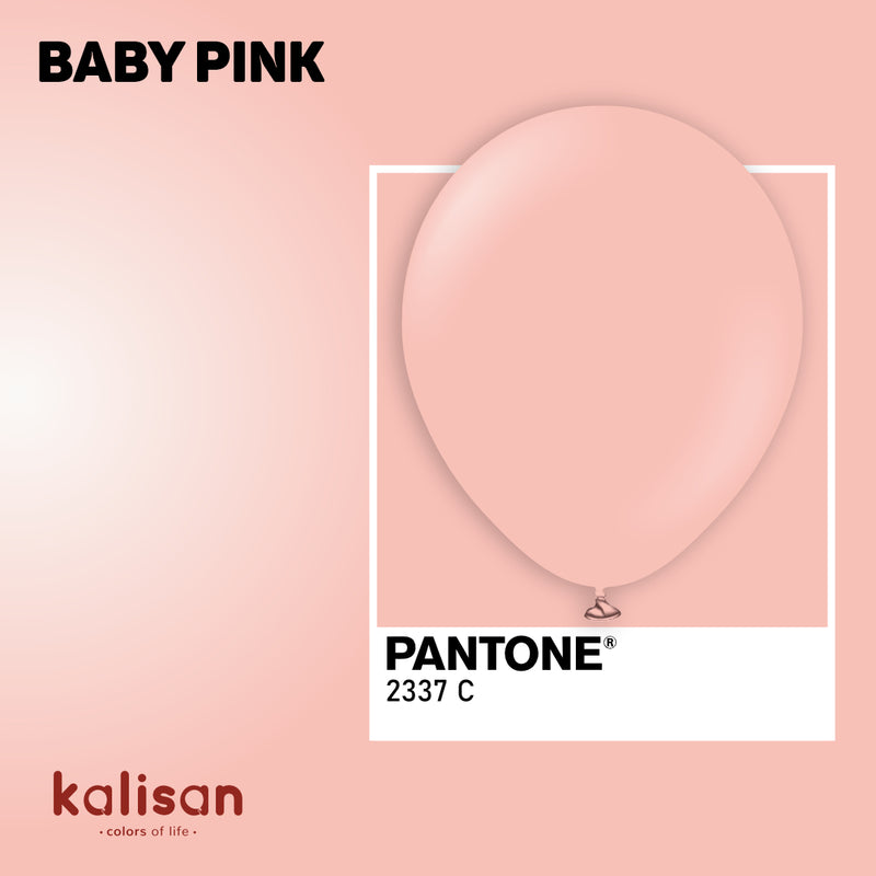 5" KALISAN STANDARD BABY PINK LATEX (100 PER BAG)