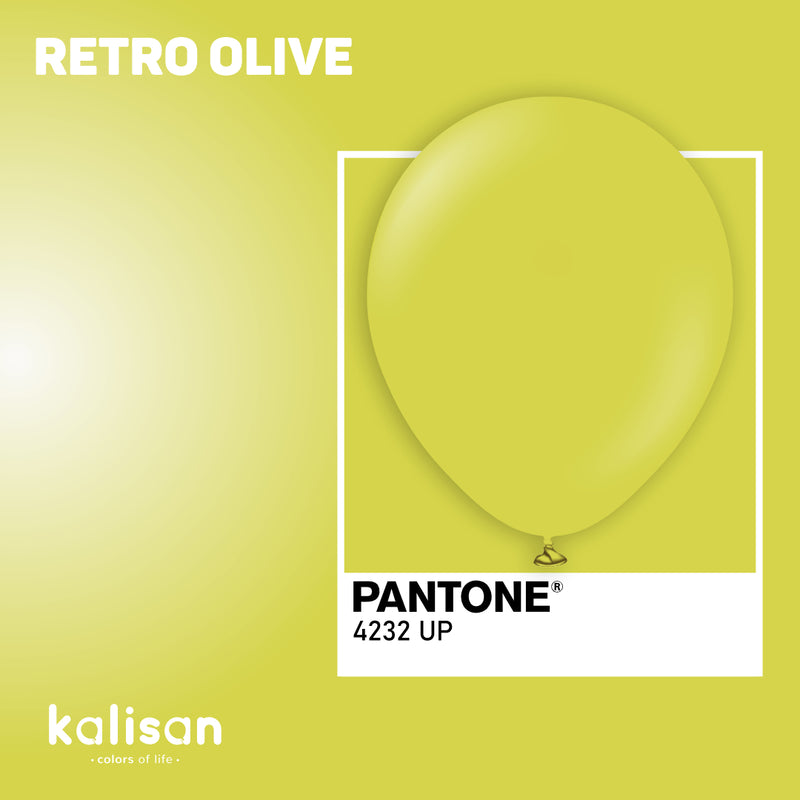 12" KALISAN RETRO OLIVE LATEX (100 PER BAG)