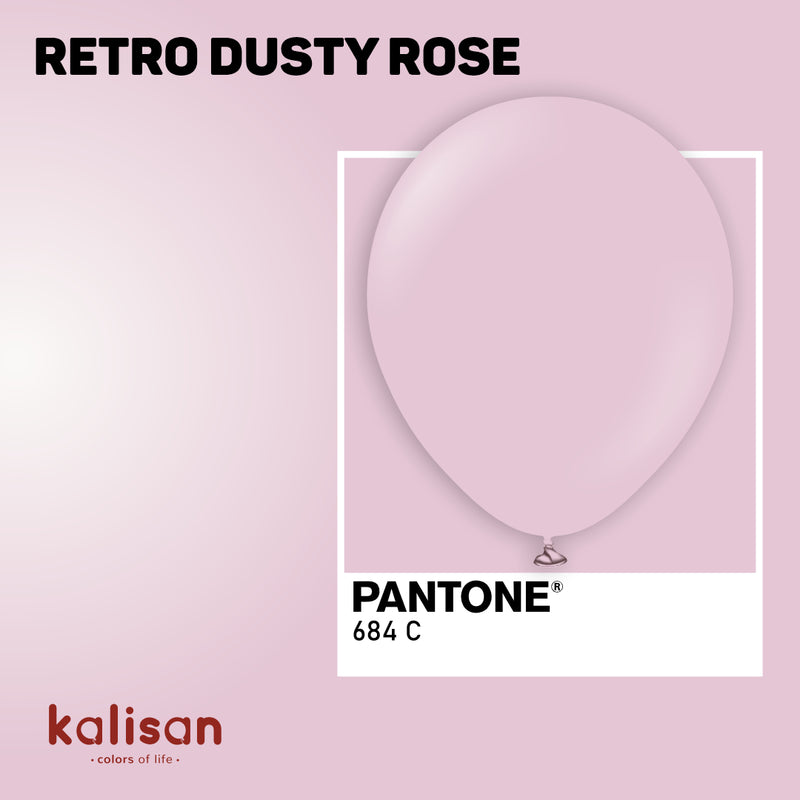 12" KALISAN RETRO DUSTY ROSE LATEX (100 PER BAG)