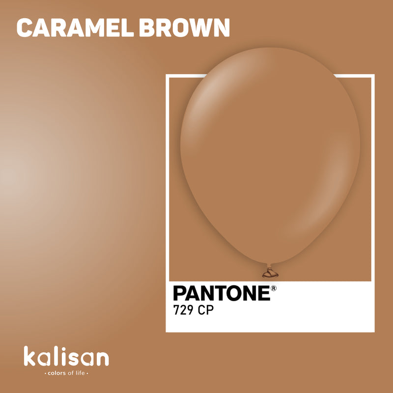 5" KALISAN STANDARD CARAMEL BROWN LATEX (100 PER BAG)