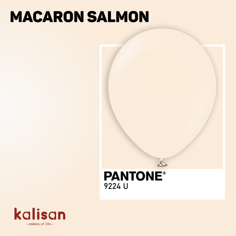 18" KALISAN MACARON SALMON LATEX (25 PER BAG)