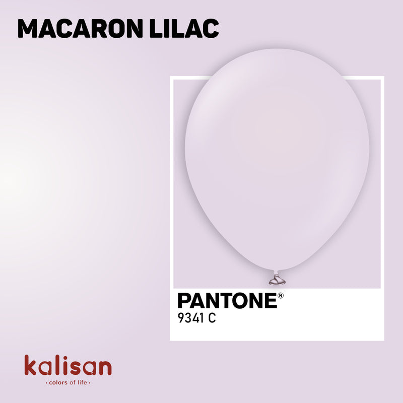 5" KALISAN MACARON LILAC LATEX (100 PER BAG)