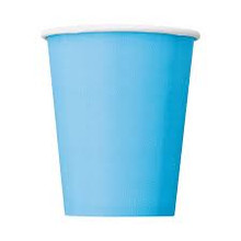 BABY BLUE CUPS (8 CUPS PER PACK)