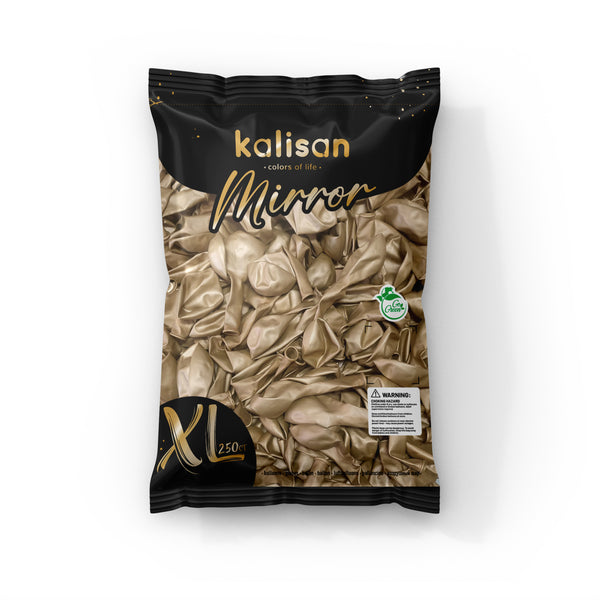 12" KALISAN MIRROR GOLD LATEX (250 PER BAG)