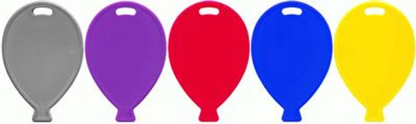 BALLOON SHAPE WEIGHTS PRIMARY MIX (100 PER BAG)