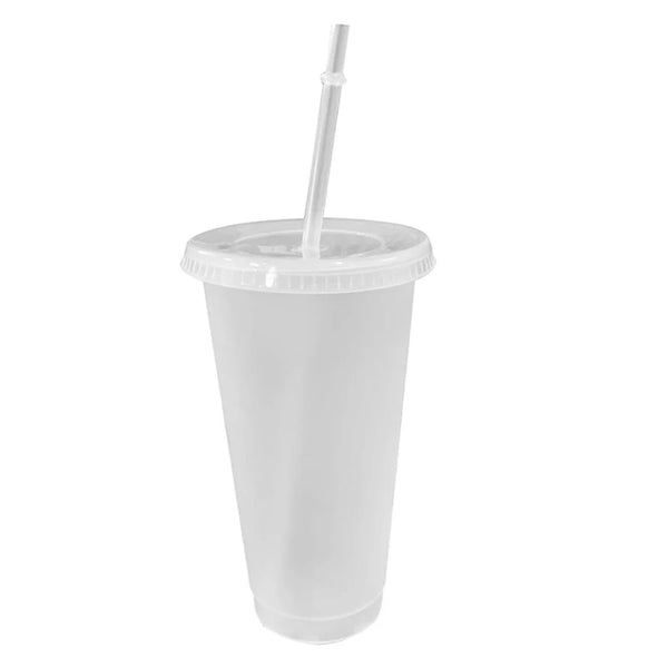 COLD CUPS: SOLID COLOUR COLD CUP CLEAR 24OZ