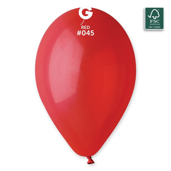 12" GEMAR RED #045 LATEX (50 PER PACK)