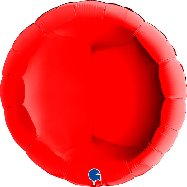 36" ROUND RED FOIL