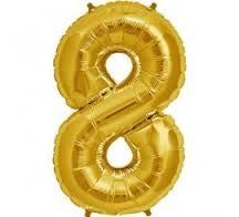 16" NUMBER 8 - GOLD FOIL AIR FILL