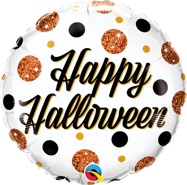 Qualatex 89806 Halloween Sparkly Dots Foil