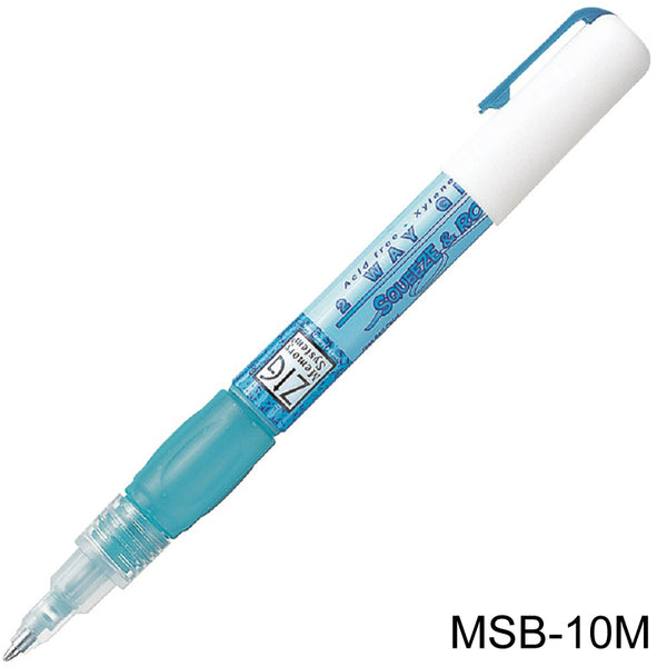 ZIG MEMORY SYSTEM TWO-WAY GLUE PEN 1MM SQUEEZE & ROLL TIP MSB-10M