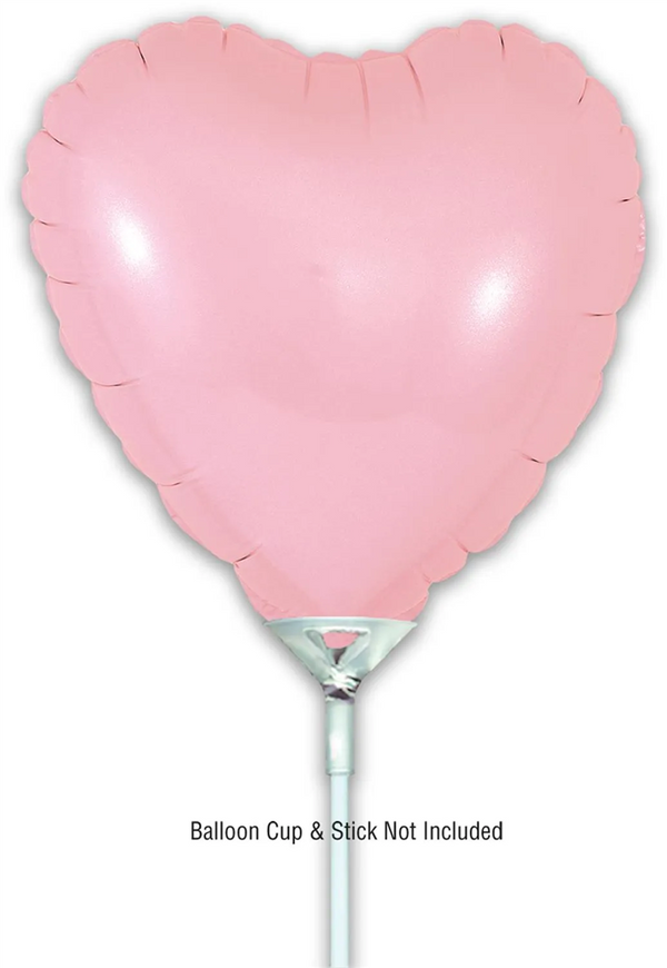 Oaktree 9" Matte Pink Heart Foil