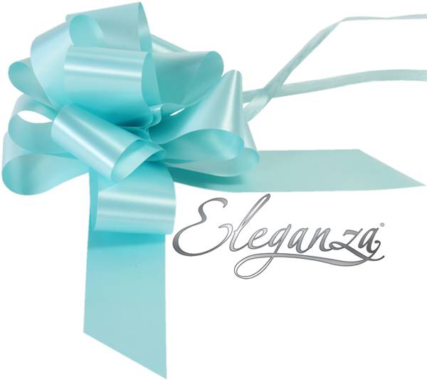 ELEGANZA POLY PULL BOWS 50MM GREEN (20 PER PACK