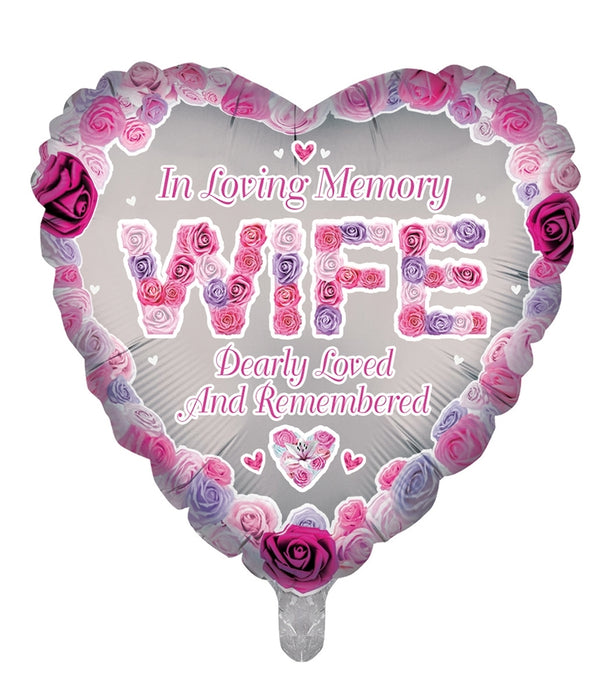 In Loving Memory Wife Foil