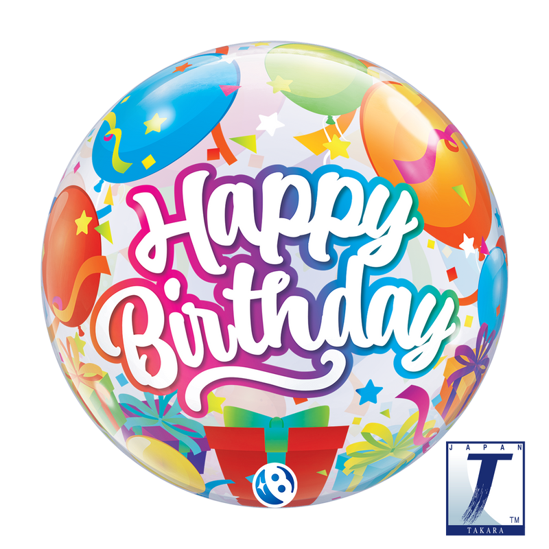 22" SINGLE BUBBLE BIRTHDAY SURPRISE