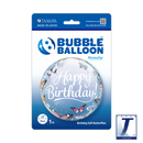 22" SINGLE BUBBLE BIRTHDAY SOFT BUTTERFLIES