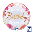 22" SINGLE BUBBLE BIRTHDAY TO YOU PINK PEONIES