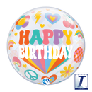 22" SINGLE BUBBLE BIRTHDAY RETRO