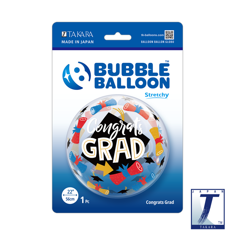 22" SINGLE BUBBLE CONGRATS GRAD