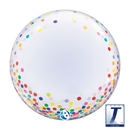 24" DECO BUBBLE COLORFUL CONFETTI DOTS