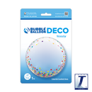 24" DECO BUBBLE COLORFUL CONFETTI DOTS