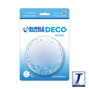 24" DECO BUBBLE BLUE CONFETTI DOTS