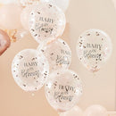 Baby in Bloom confetti filled balloons
