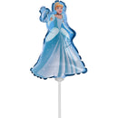 9" MINI DISNEY PRINCESS CINDERELLA FOIL - FLAT