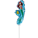 9" MINI DISNEY PRINCESS ARIEL FOIL - FLAT