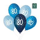 13" GEMAR RETAIL LATEX AGE 80 BLUES (6 BALLOONS PER PACK)