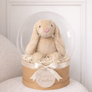 PLUSH TOY: CREAM PLUSH BABY BUNNY TEDDY TOY 30CM