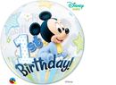 22" DISNEY BUBBLE MICKEY MOUSE 1ST BIRTHDAY