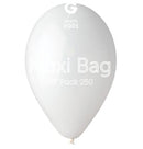 13" GEMAR MAXI WHITE LATEX (250 PER BAG)