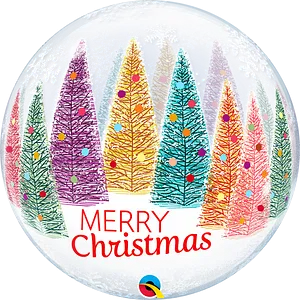 22" SINGLE BUBBLE CHRISTMAS TREE SNOWFLAKE