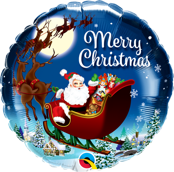 18" ROUND CHRISTMAS ST. NICK FOIL