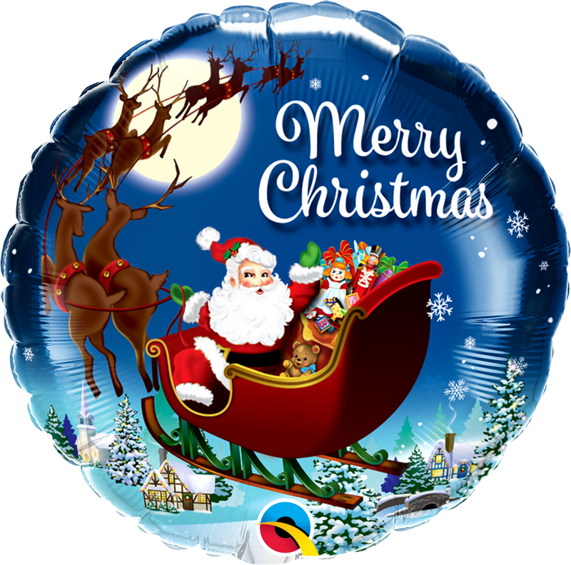 18" ROUND CHRISTMAS ST. NICK FOIL
