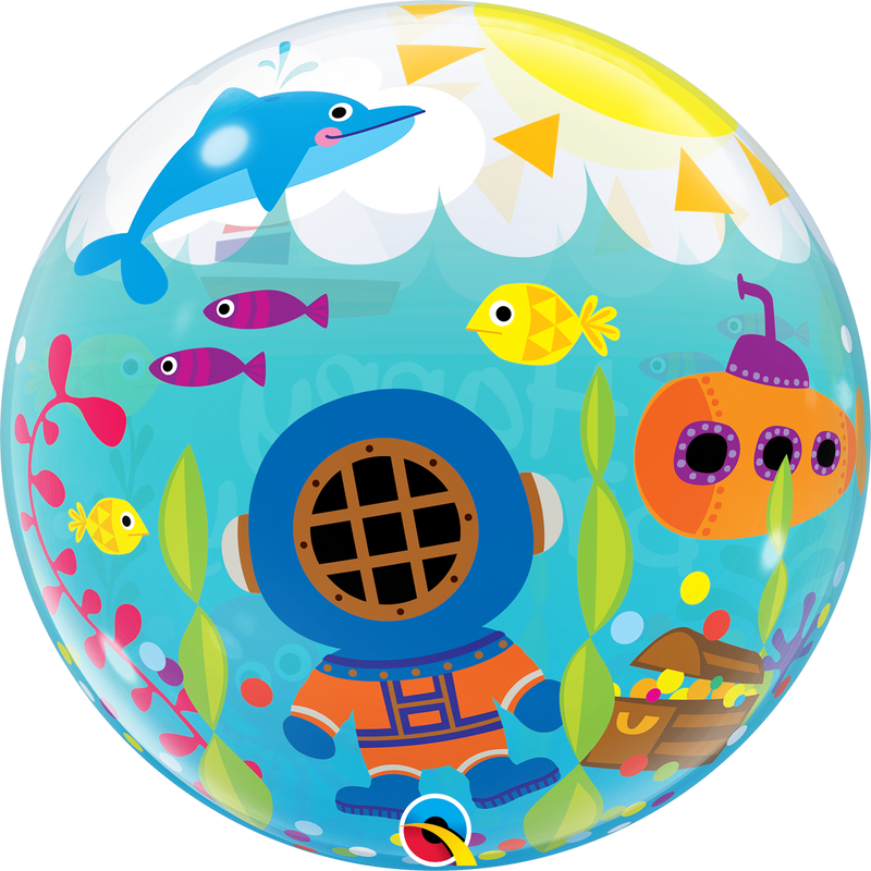 22" SINGLE BUBBLE BIRTHDAY MARITIME FUN