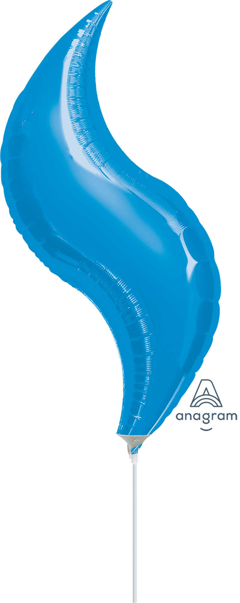 28" SHAPE CURVE BLUE FOIL (PACK OF 3)