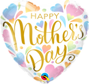 18" HEART MOTHER'S DAY PASTEL HEARTS FOIL