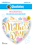 18" HEART MOTHER'S DAY PASTEL HEARTS FOIL