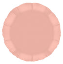 18" SATIN PASTEL ROSE QUARTZ ROUND PACKAGED FOIL