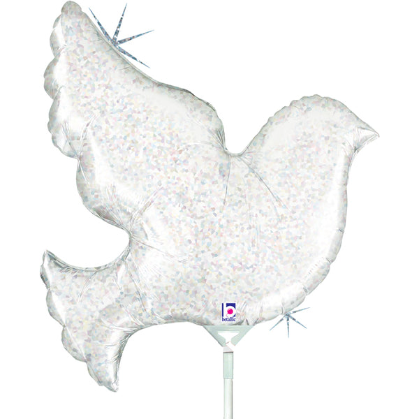 14" PEARL WHITE DOVE MINI FOIL