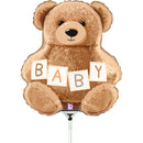 14" MINI TEDDY BEAR BABY FOIL