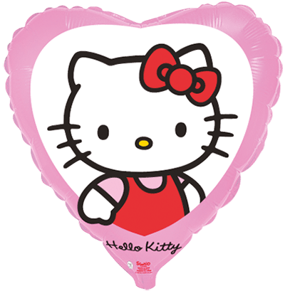 18" HEART HELLO KITTY FOIL